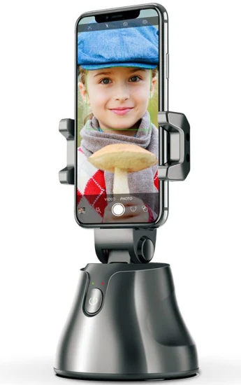 자동 얼굴 개체 추적 카메라 360° 회전 스마트 셀카봉 삼각대 홀더 스마트 촬영 휴대폰 마운트