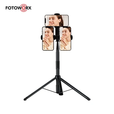 휴대폰 라이브 스트리밍을 위한 Fotoworx 테이블 삼각대 셀카봉